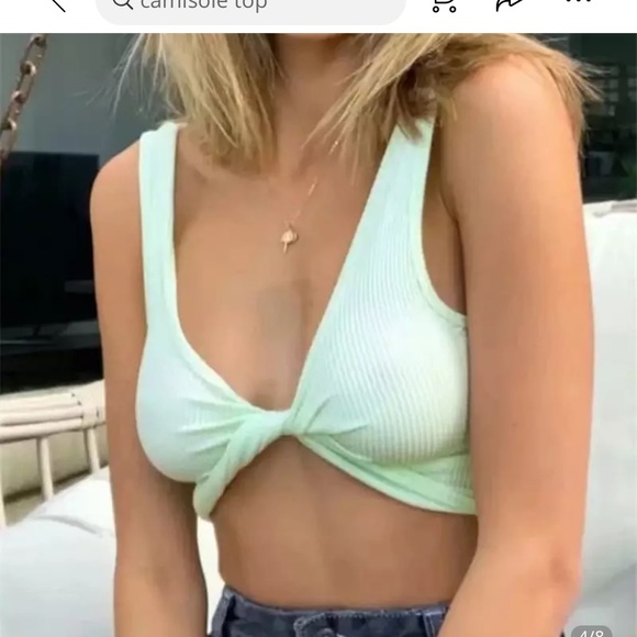 Flexible style green body con crop top - Picture 8 of 10